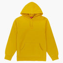 Supreme micro logo hooded sweatshirt Mustard