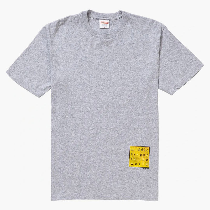 Supreme Middle Finger to the World Tea Heather Gray