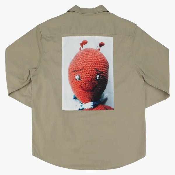 Supreme Mike Kelley Ahhyouth! Work Shirt Khaki