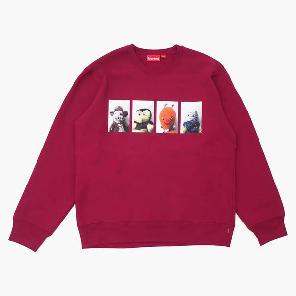 Supreme Mike Kelley Ahhyouth! Crewneck Sweatshirt Dark Magenta