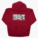 Supreme Mike Kelley Franklin undertecknar alliansfördraget med franska tjänstemän huva tröja mörk magenta