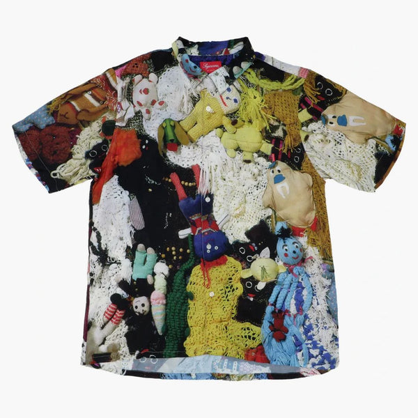 Nejvyšší Mike Kelley více milostných hodin než kdykoli předtím splacené rayon košile multicolor