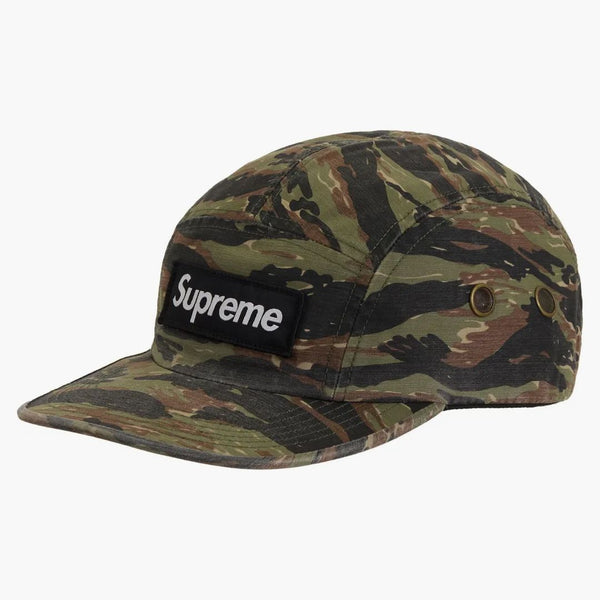 Supreme Military Camp Cap (ss24) Olive Tiger Camo