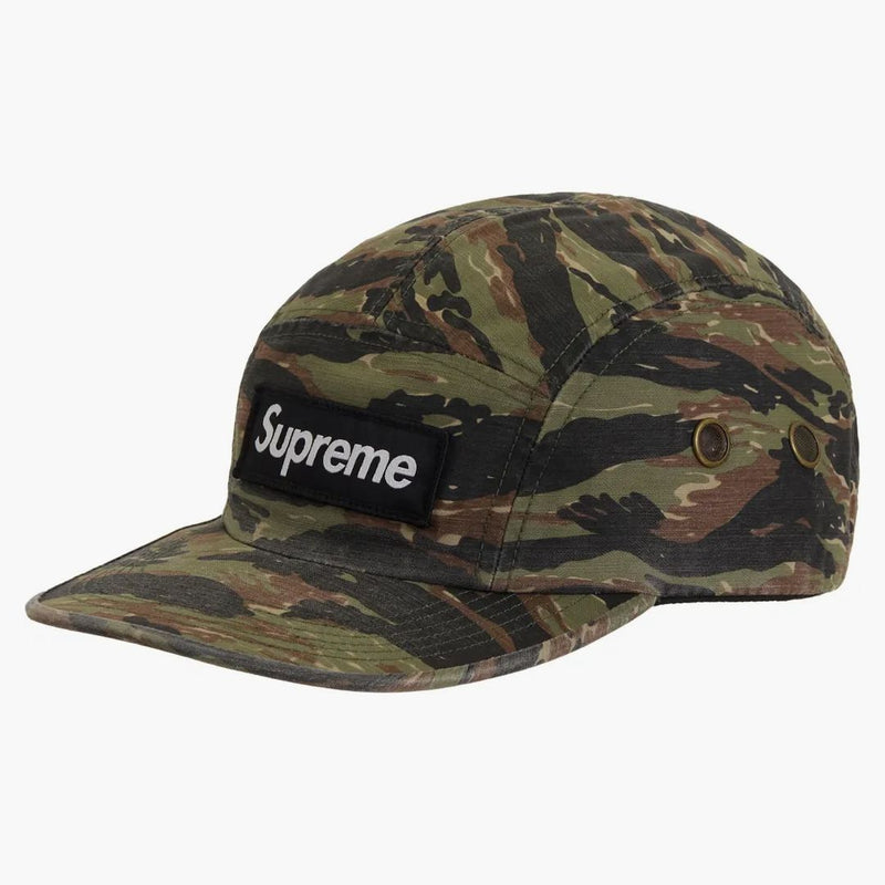 Supreme Military Camp Cap (ss24) Olive Tiger Camo