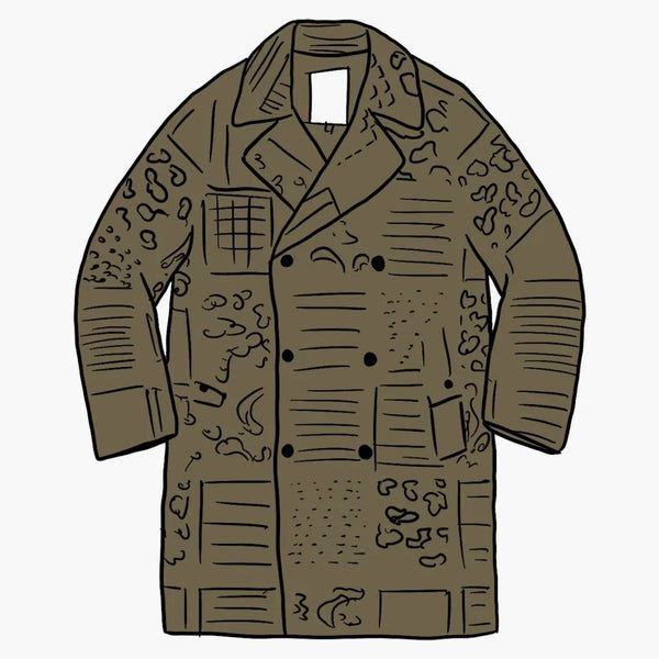 Trench militare supremo Olive Paisley