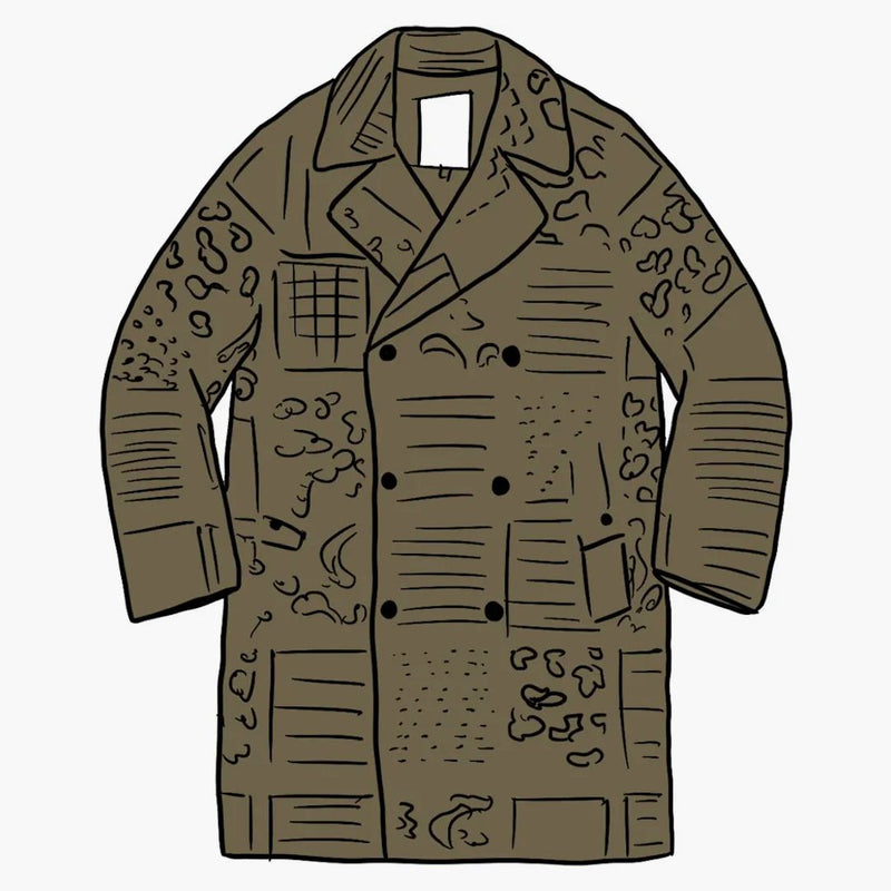 Trench militare supremo Olive Paisley