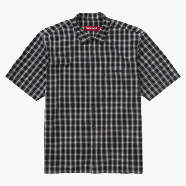 Nejvyšší mini Plaid S/S tričko černé