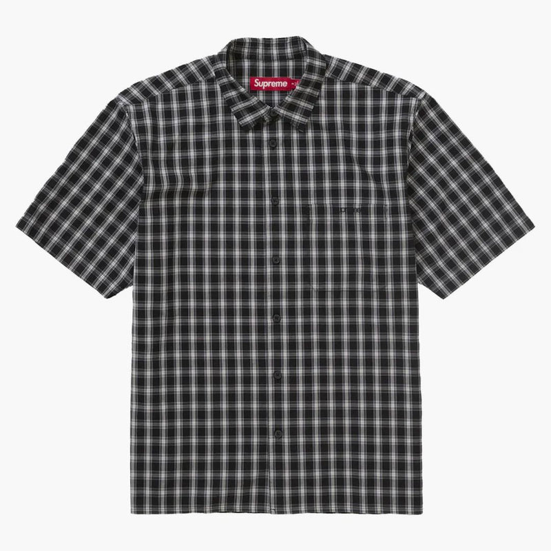 Nejvyšší mini Plaid S/S tričko černé