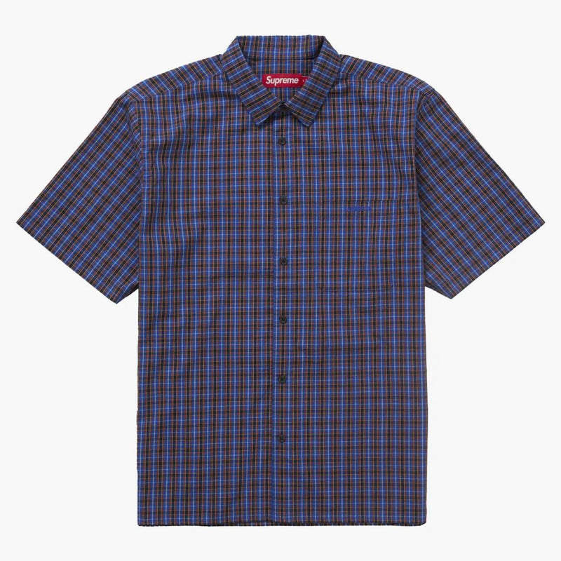 Supreme Mini Plaid S/s Shirt Blue