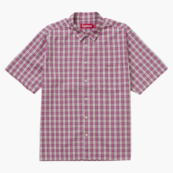 Nejvyšší mini Plaid S/S tričko růžové