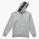 Nejvyšší zrcadlová mikina s logem kapucí (FW19) Heather Grey