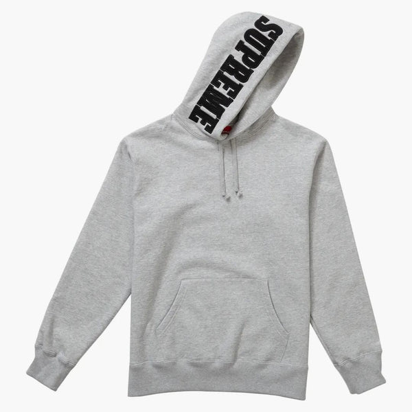 Supreme Mirrored Logo Hooded Sweatshirt (FW19) Heather Gray