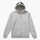 Nejvyšší zrcadlová mikina s logem kapucí (FW19) Heather Grey