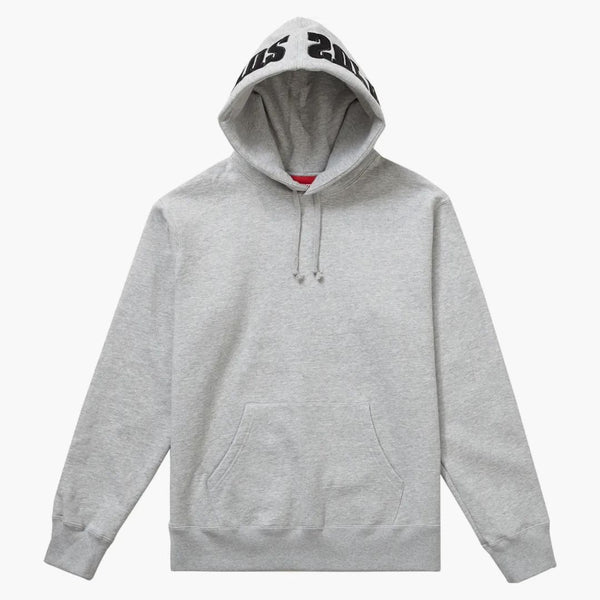Supreme Mirrored Logo Hooded Sweatshirt (FW19) Heather Grey