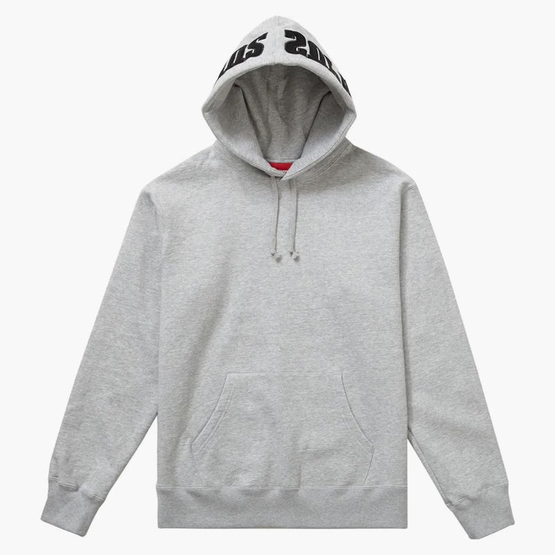 Supreme Mirrored Logo Hooded Sweatshirt (FW19) Heather Grey
