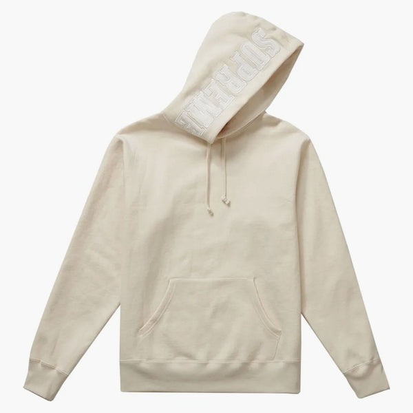 Supreme Mirrored Logo Hooded Sweatshirt (FW19) Natural