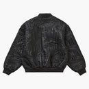 Supreme Mister Cartoon broderad skinnjacka svart