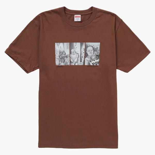 Supreme Mister Cartoon Pow Tee Brown