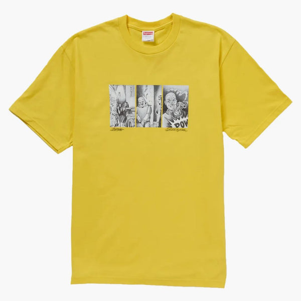 Nejvyšší mister kreslený pow tee žlutý