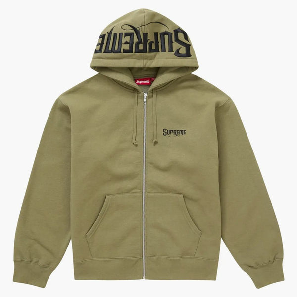 Nejvyšší mister Cartoon Zip Up Hooded Mikina Light Olive