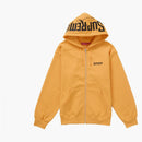 Supreme Mister Cartoon Zip Up Hooded Sweatshirt Tangerine