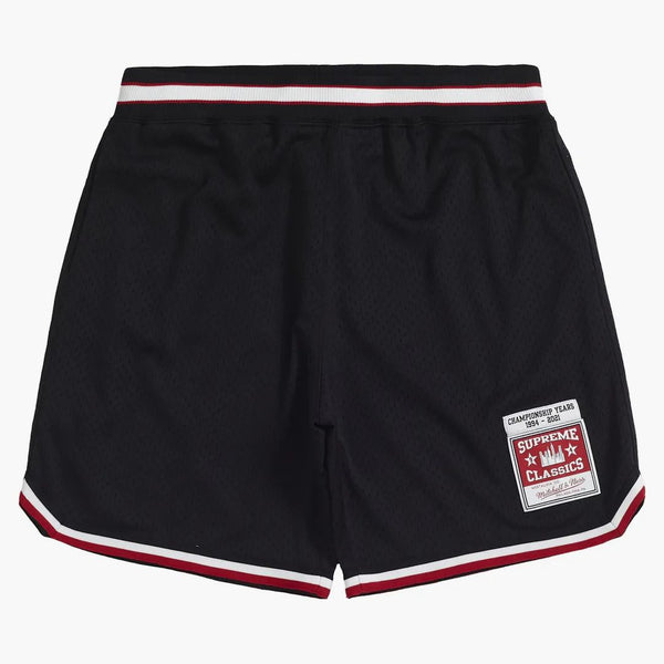 Supreme Mitchell y Ness Baloncesto corto Black