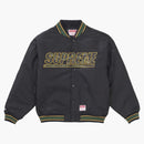 Supreme Mitchell & Ness Camo Logo Varsity Jacket Black
