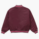 Supreme Mitchell & Ness Camo Logo Varsity Jacket Burgundy