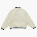 Supreme Mitchell & Ness Camo Logo Varsity Jacket White