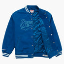 Supreme Mitchell & Ness Doughboy till varsity jacka blå