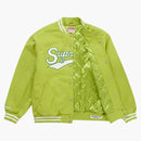 Supreme Mitchell & Ness Doughboy Twill Varsity Jacket Green