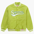 Supreme Mitchell & Ness Doughboy Twill Varsity Jacket Green