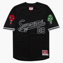 Supreme Mitchell & Ness Downtown Hell Baseball Jersey Black