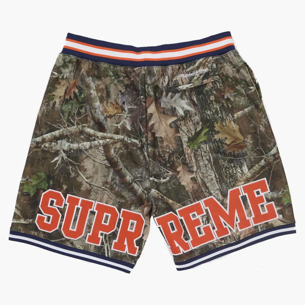 Supreme Mitchell & Ness Ncaa Basketball Short Woodland Camo