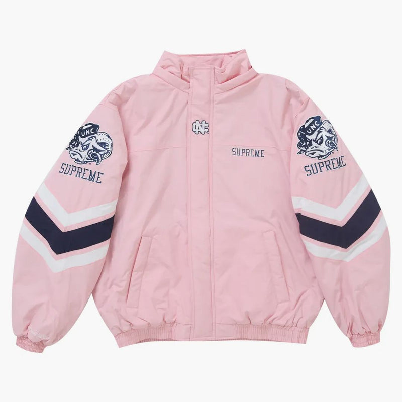 Supreme Mitchell & Ness NCAA Giacca stadio con cappuccio rosa