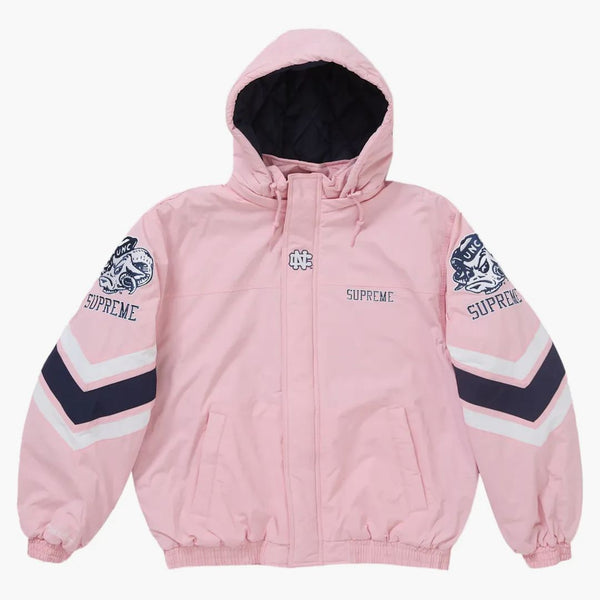 Supreme Mitchell & Ness NCAA Giacca stadio con cappuccio rosa