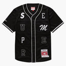 Supreme Mitchell & Ness Patchwork Baseball Jersey Black