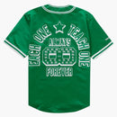 Supreme Mitchell & Ness Satin Baseball Jersey Green