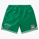 Supreme Mitchell & Ness Satin Basketball Short Green