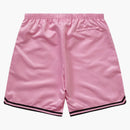 Supreme Mitchell y Ness Baloncesto satinado Rosa corto