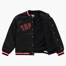 Supreme Mitchell & Ness Satin Varsity Jacket Black