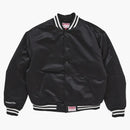 Supreme Mitchell & Ness Satin Varsity Jacket (FW24) Black