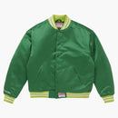 Supreme Mitchell & Ness Satin Varsity Jacket (FW24) Green