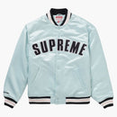Supreme Mitchell & Ness Satin Varin Jacket azul claro