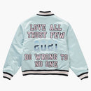 Supreme Mitchell & Ness Satin Varin Jacket azul claro