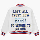 Supreme Mitchell & Ness Satin Varsity Jacket White