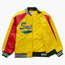 Supreme Mitchell & Ness Flitry Logo Varsity Jacket Gold