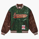 Supreme Mitchell & Ness Sequin Varsity Jacket Green