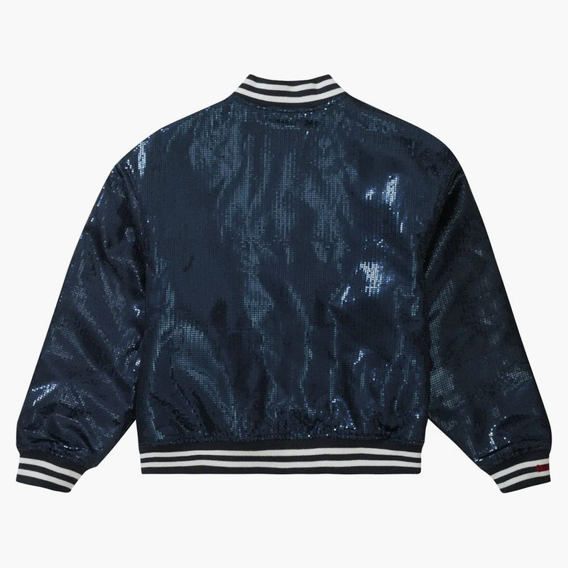 Supreme Mitchell & Ness Flitry Varsity Jacket Navy