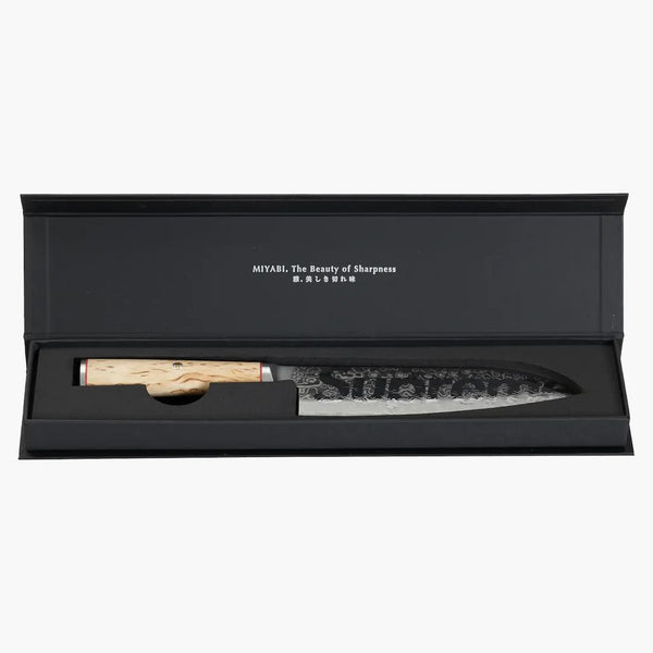 Supreme Miyabi Birchwood Santoku 7" Knife Birchwood